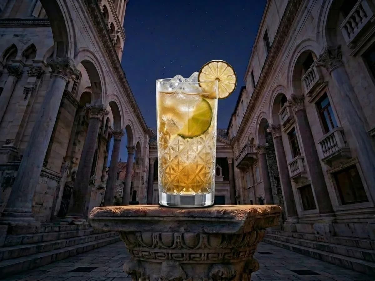 Koktel The Refresher na Peristilu, Café & Restaurant Lvxor Split
