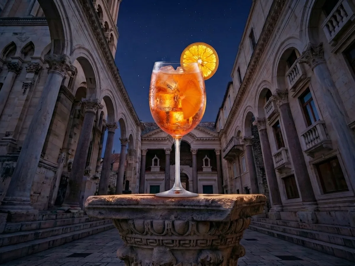 Koktel Aperol Spritz na Peristilu, Café & Restaurant Lvxor Split