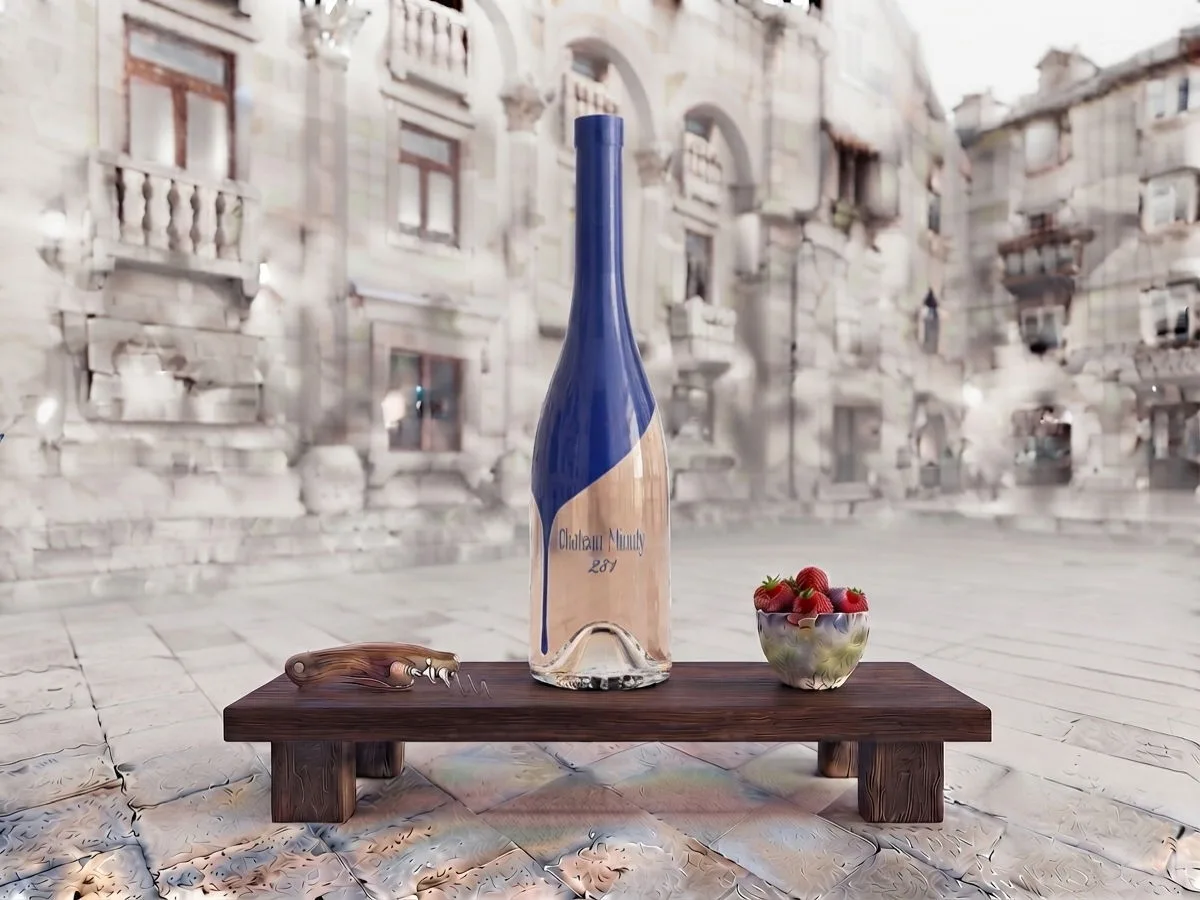Château Minuty Rosé, bottiglia da 0,75 l sul Peristilio, Café & Restaurant Lvxor Spalato