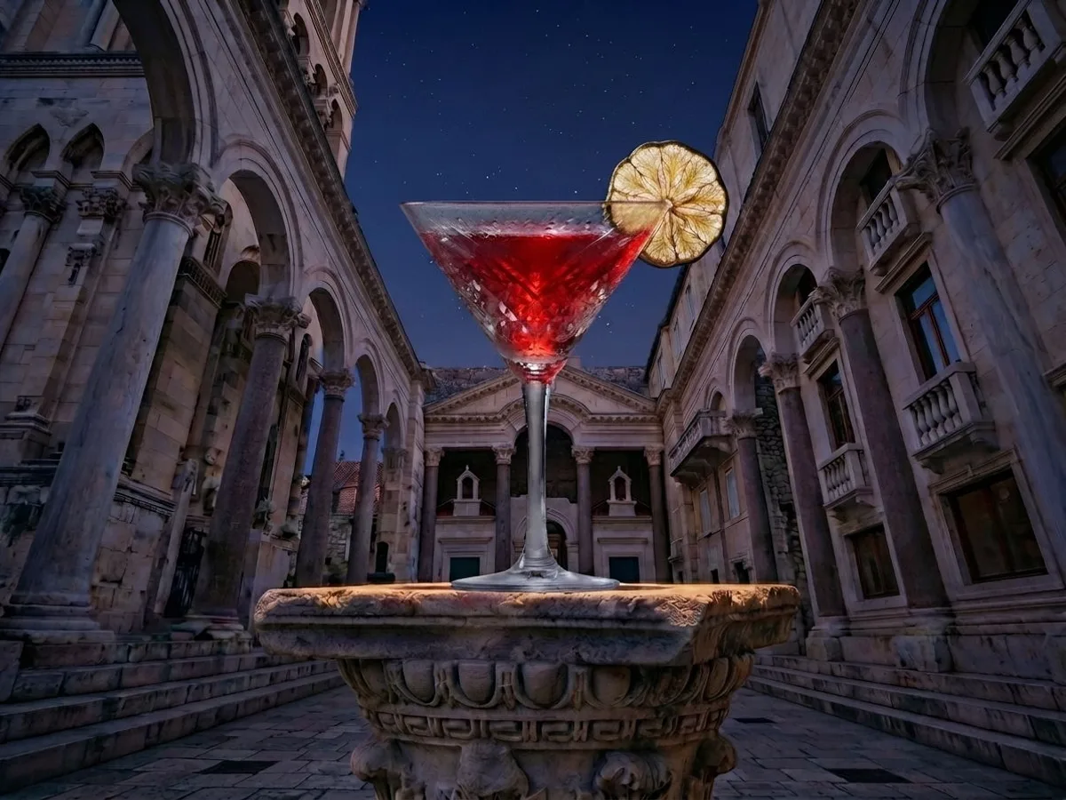 Koktel Cosmopolitan na Peristilu, Café & Restaurant Lvxor Split