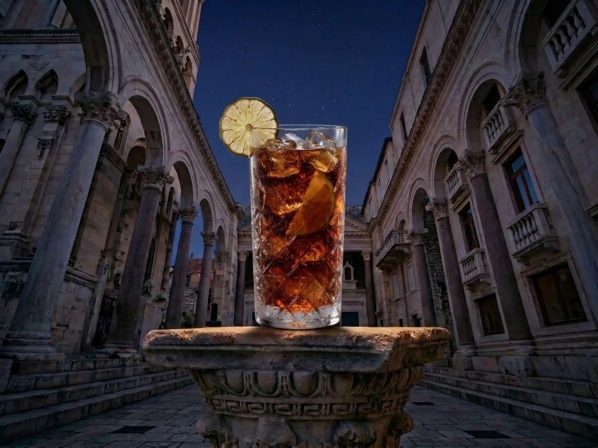 Koktel Cuba Libre na Peristilu, Café & Restaurant Lvxor Split