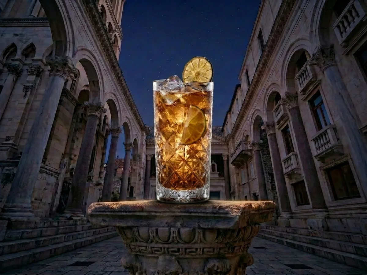 Koktel Long Island Iced Tea na Peristilu, Café & Restaurant Lvxor Split