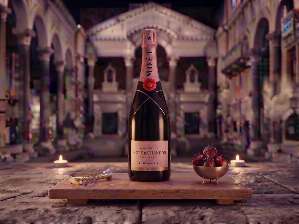 Moët & Chandon Rosé Impérial, bottiglia da 0,75 l sul Peristilio, Café & Restaurant Lvxor Spalato