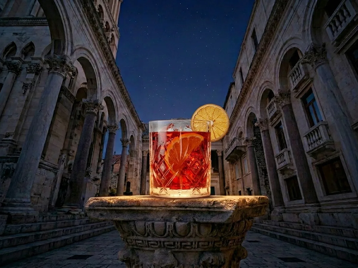 Koktel Negroni na Peristilu, Café & Restaurant Lvxor Split