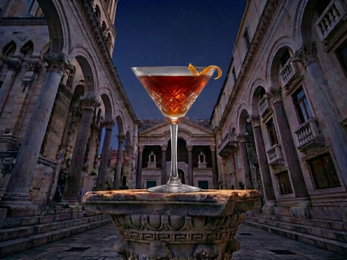Koktel Rob Roy na Peristilu, Café & Restaurant Lvxor Split