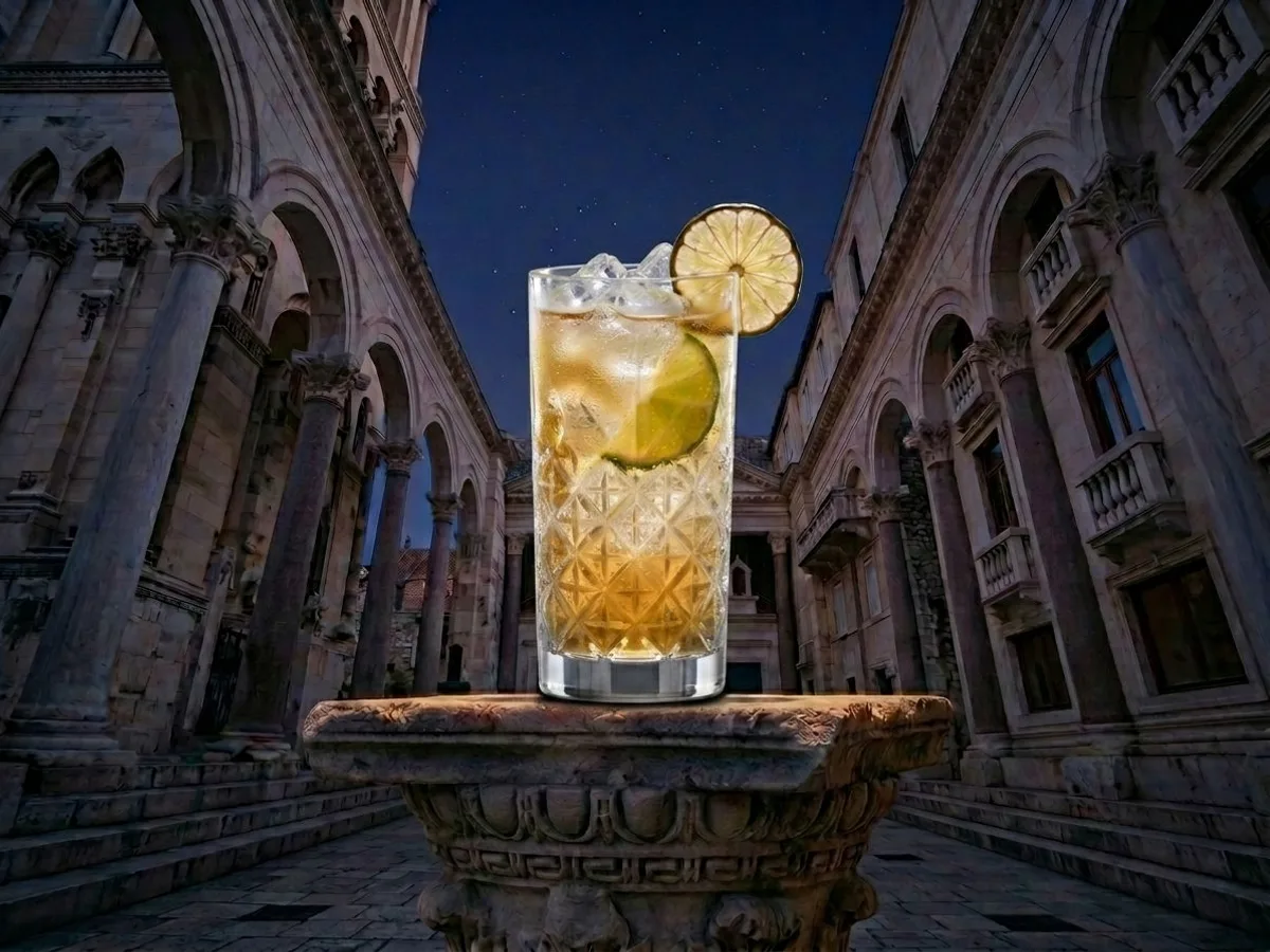 Koktel The Refresher na Peristilu, Café & Restaurant Lvxor Split