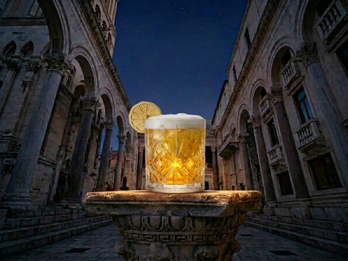 Koktel Whiskey Sour na Peristilu, Café & Restaurant Lvxor Split