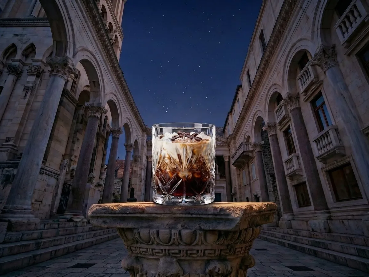 Koktel White Russian na Peristilu, Café & Restaurant Lvxor Split